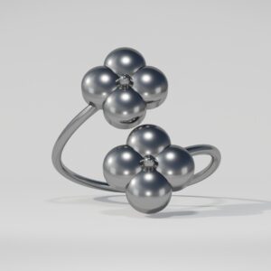 Fiorentina Sterling Silver 925 Clover Ring