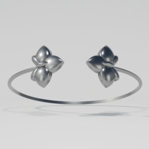 Fiorentina Sterling Silver 925 Orchid Bangle