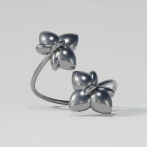 Fiorentina Sterling Silver 925 Orchid Ring